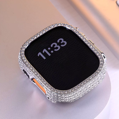 【フレームタイプ】ジュエリーストーン保護ケース【アップルウォッチ】