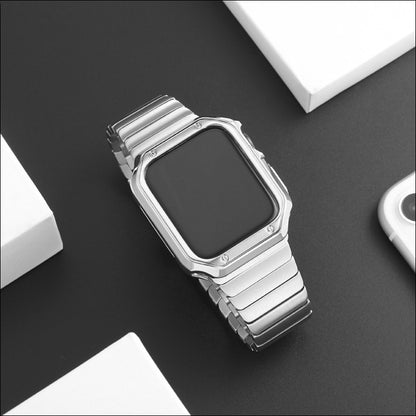 [3 colors available] Stainless steel band with case [Apple Watch]