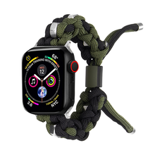 [9 colors available] Bicolor braided rope band [Apple Watch]