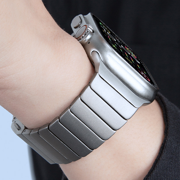 [Minimalist Design] Magnetic Bamboo Titanium Band [Apple Watch]