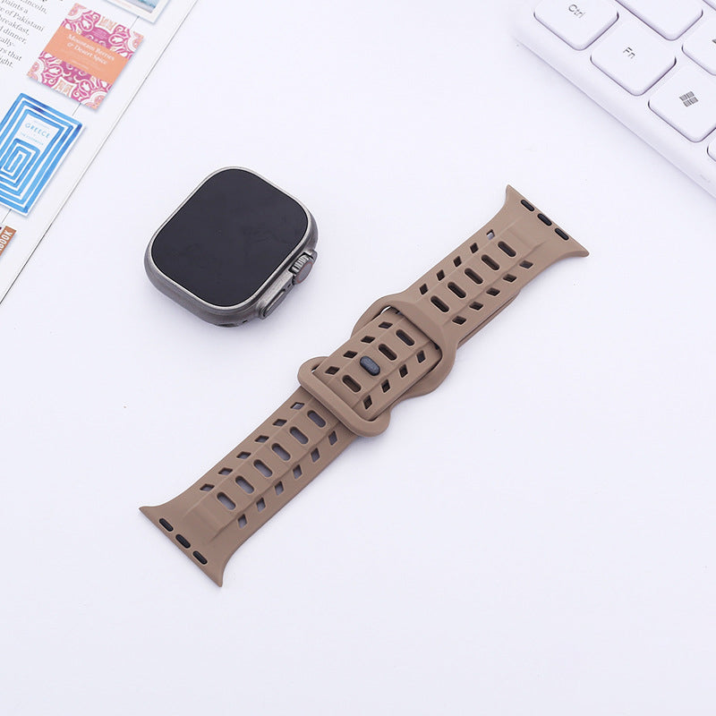 【太めで快適】エアホールマグシリコンバンド【アップルウォッチ】