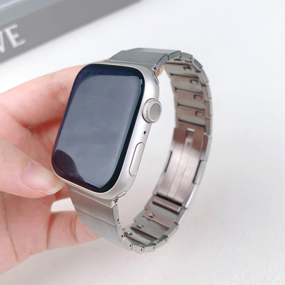 【手首に干渉しない】リンクブレスレットメタルバンド【アップルウォッチ】