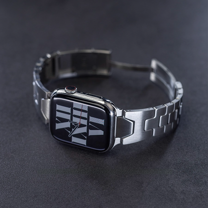 【最新デザイン】モダンカットステンレスバンド【アップルウォッチ】