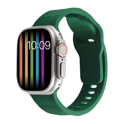 [15 colors available] Wavy solid silicone band [Apple Watch]