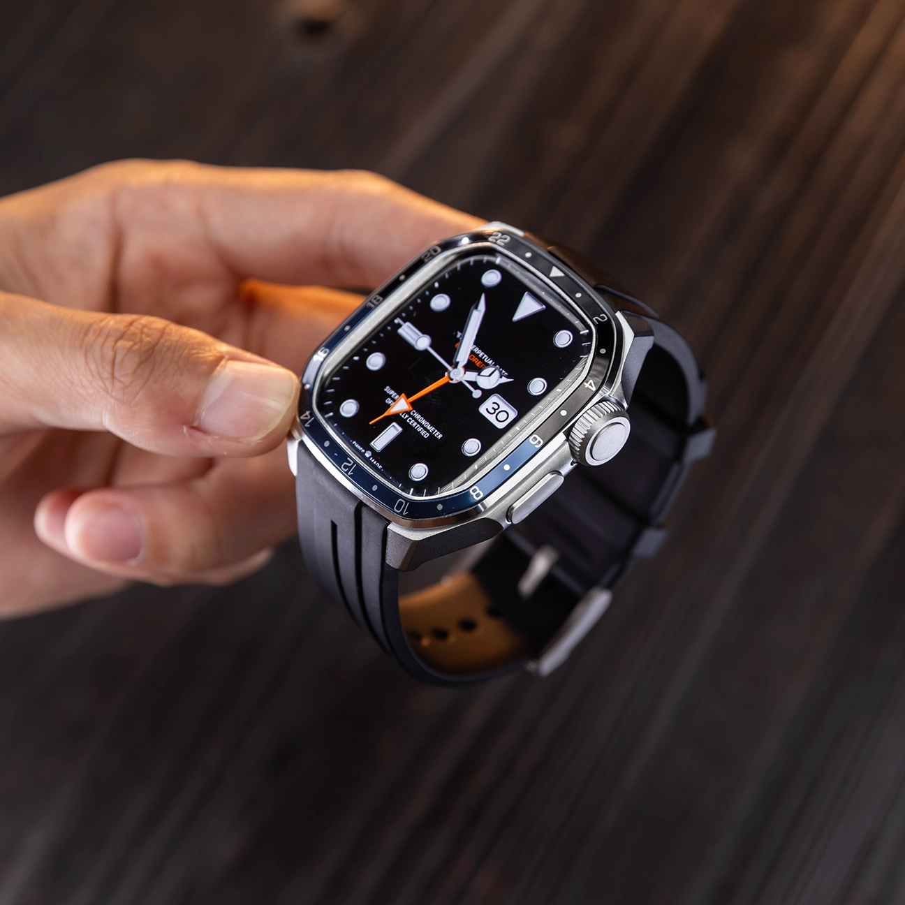 【Series10/11専用】プレミアムベゼルシリコンバンド【アップルウォッチ】