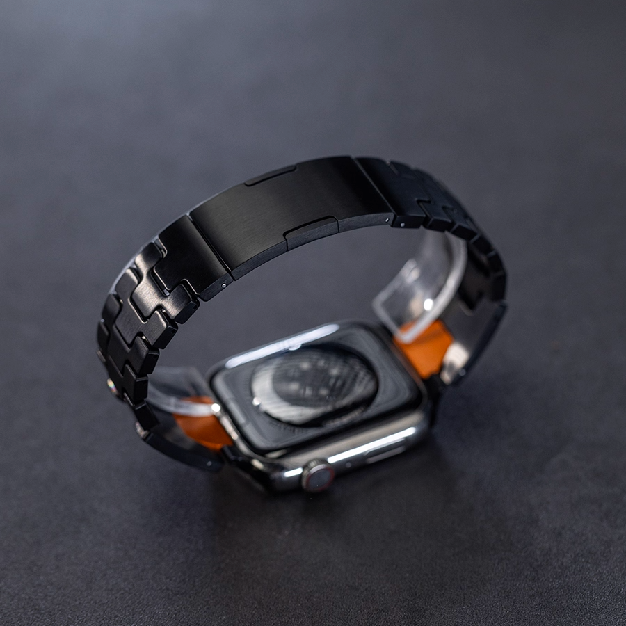 【最新デザイン】モダンカットステンレスバンド【アップルウォッチ】