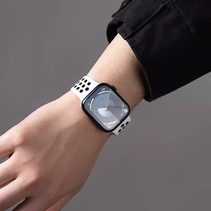 [12 colors available] Bicolor silicone sport band [Apple Watch]