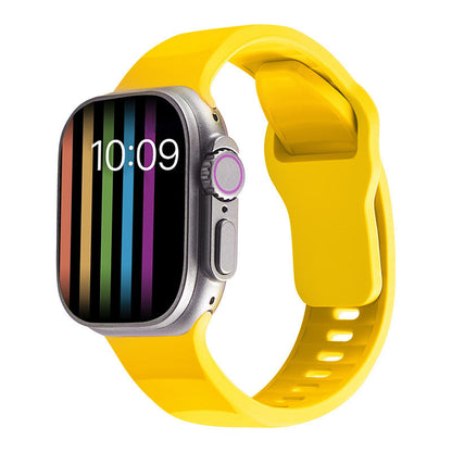 [15 colors available] Wavy solid silicone band [Apple Watch]