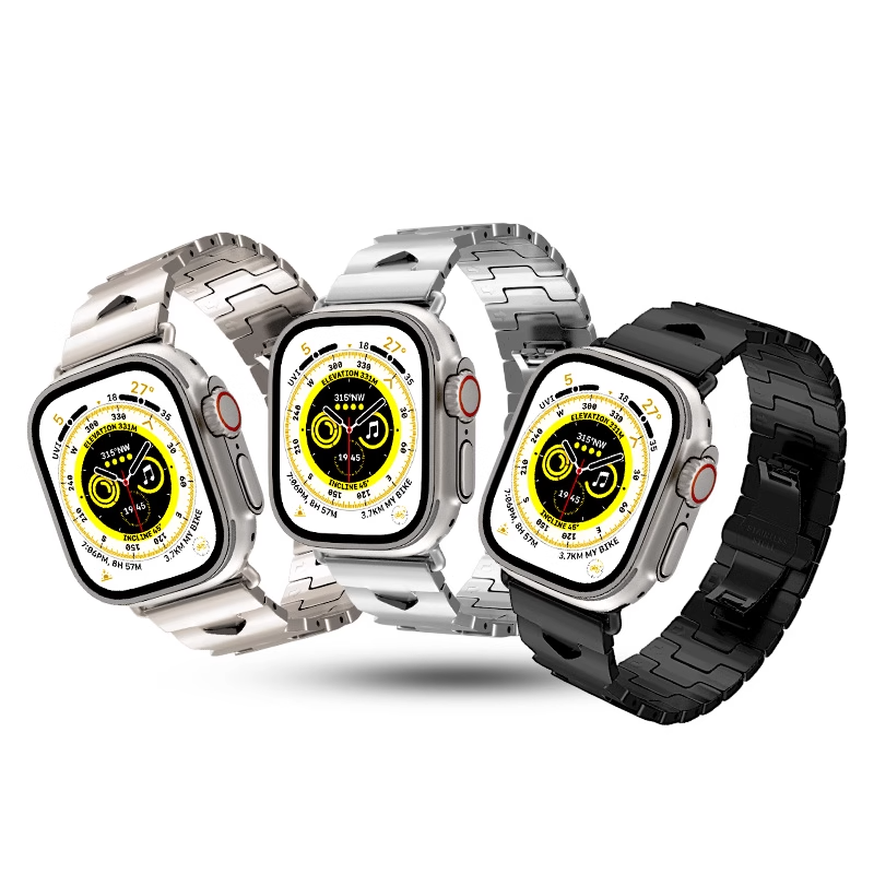 [Heavy and luxurious] Cross-shaped stainless steel band [Apple Watch]