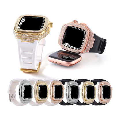 [6 colors available with integrated case] Luxury metal band [Apple Watch]