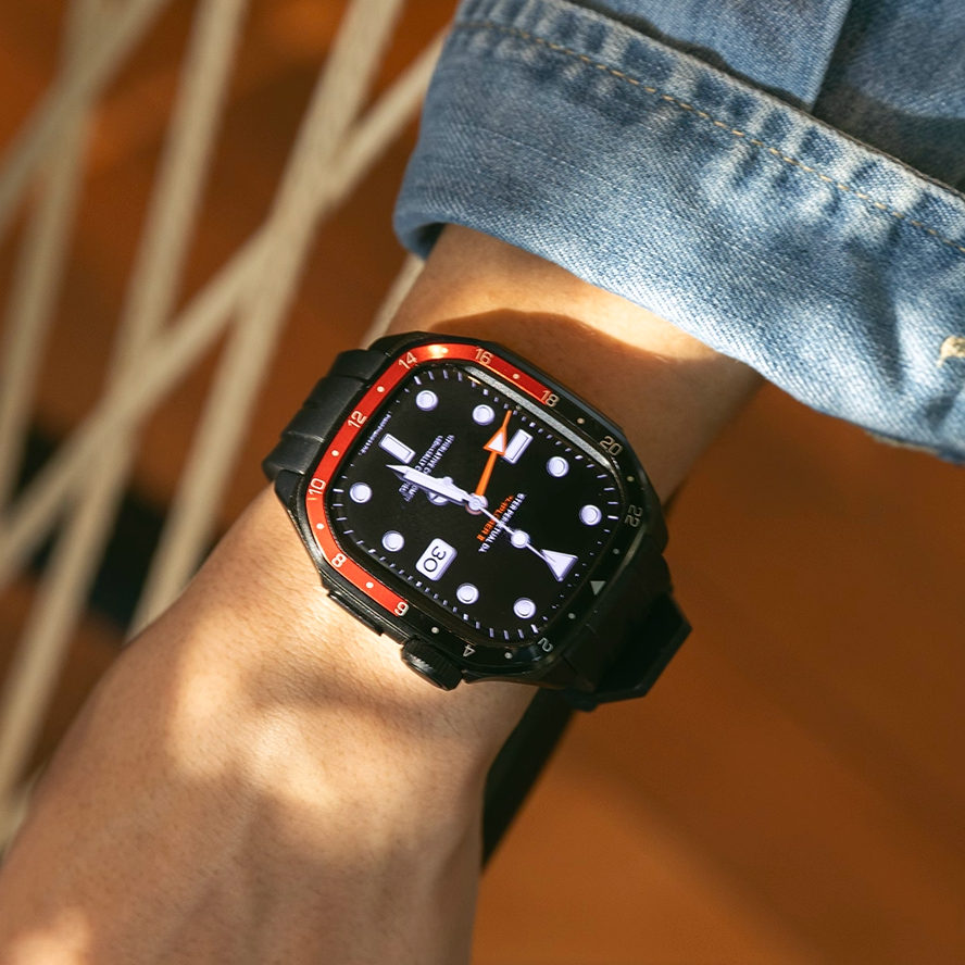 【Series10/11専用】プレミアムベゼルシリコンバンド【アップルウォッチ】