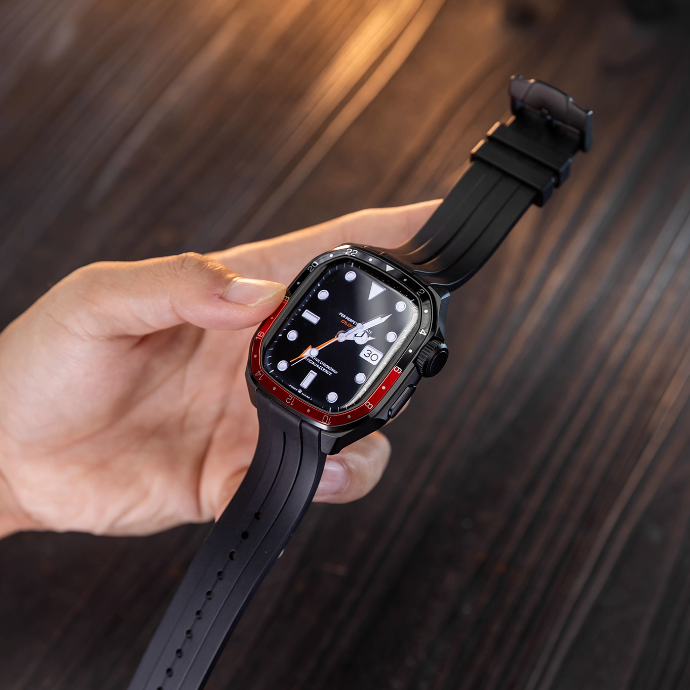 【Series10/11専用】プレミアムベゼルシリコンバンド【アップルウォッチ】