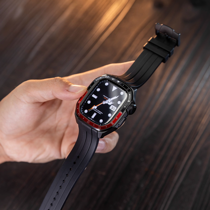 【Series10/11専用】プレミアムベゼルシリコンバンド【アップルウォッチ】