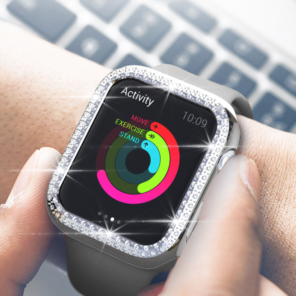 [Frame Type] Rhinestone Shell Case [Apple Watch]