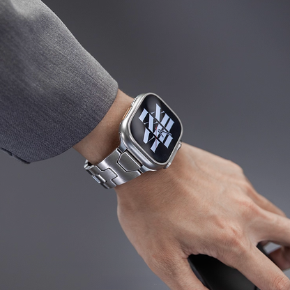 【最新デザイン】モダンカットステンレスバンド【アップルウォッチ】