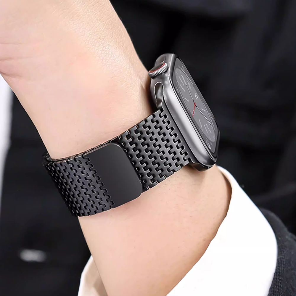 【高級感際立つ】マグステンレスメッシュバンド【アップルウォッチ】