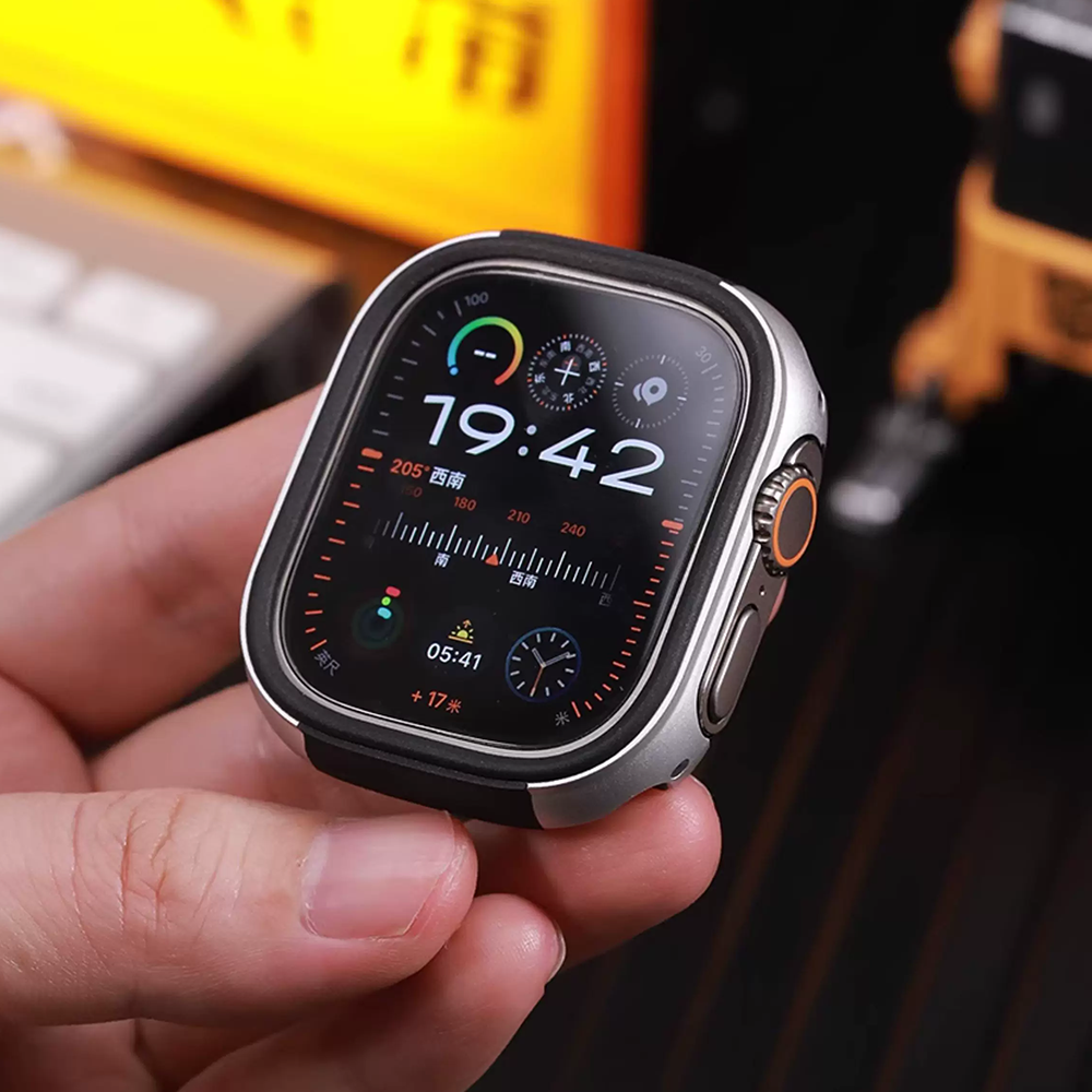 【フィルム付タイプ】デュアルトーンメタルケース【アップルウォッチ】