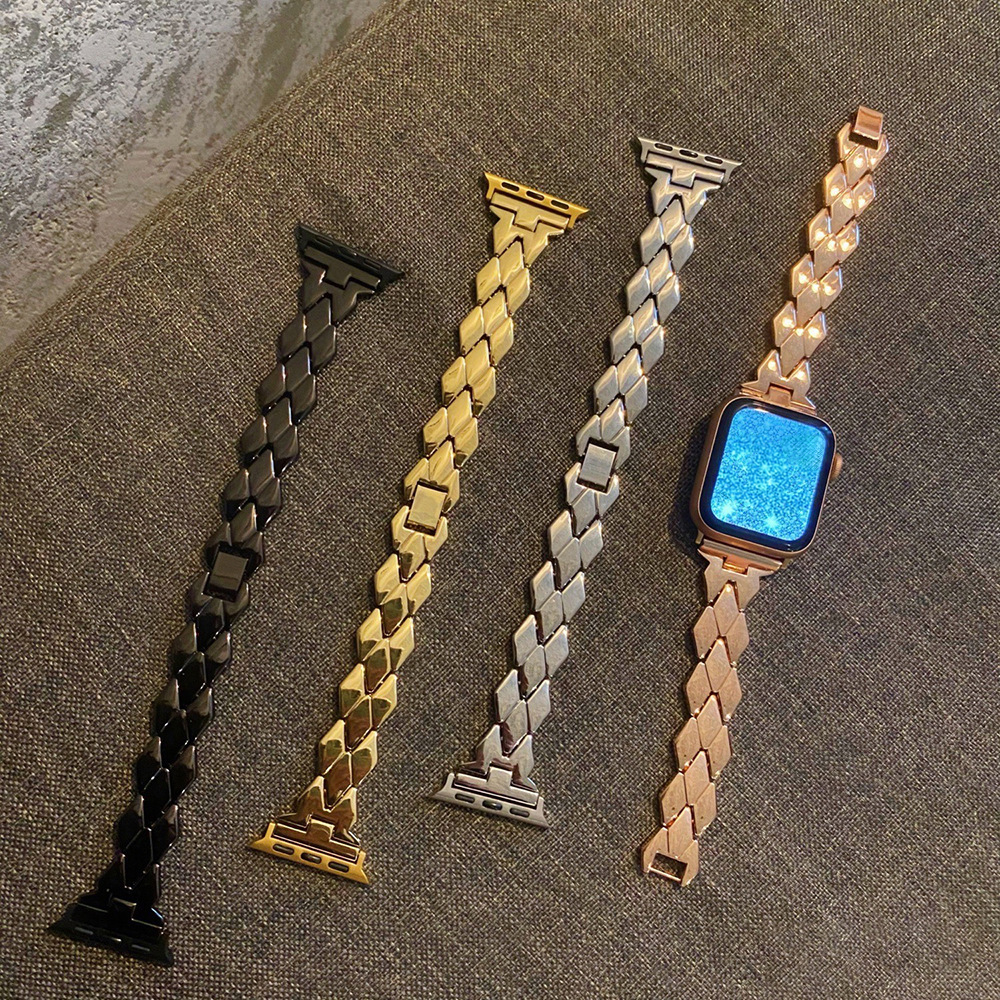 【モダン造形】ロンバスリンクメタルバンド【アップルウォッチ】