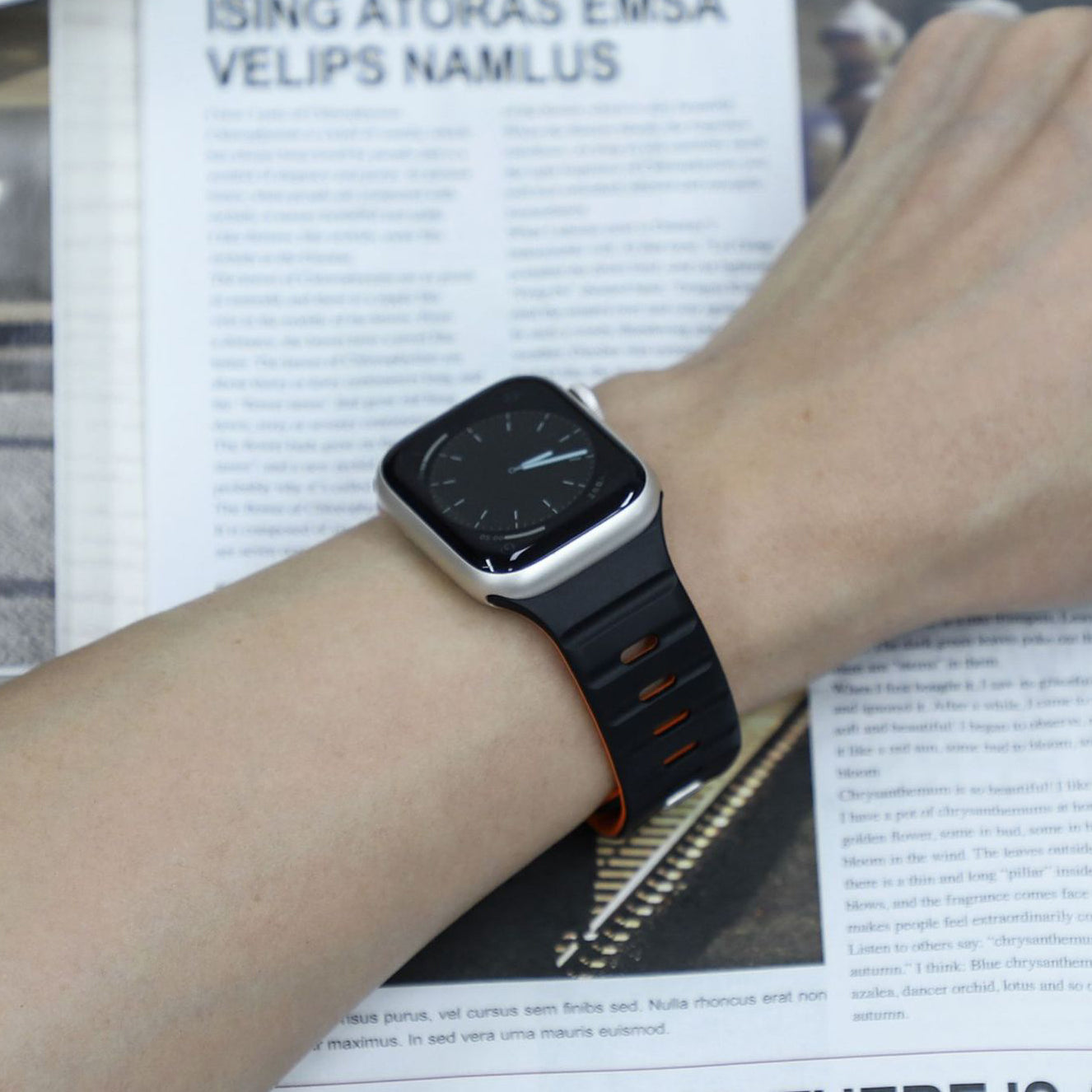 【磁力で快適フィット】ダブルロックマグネットバンド【アップルウォッチ】