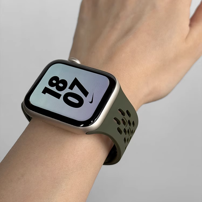 【選べる14色】スポーツメッシュシリコンバンド【アップルウォッチ】