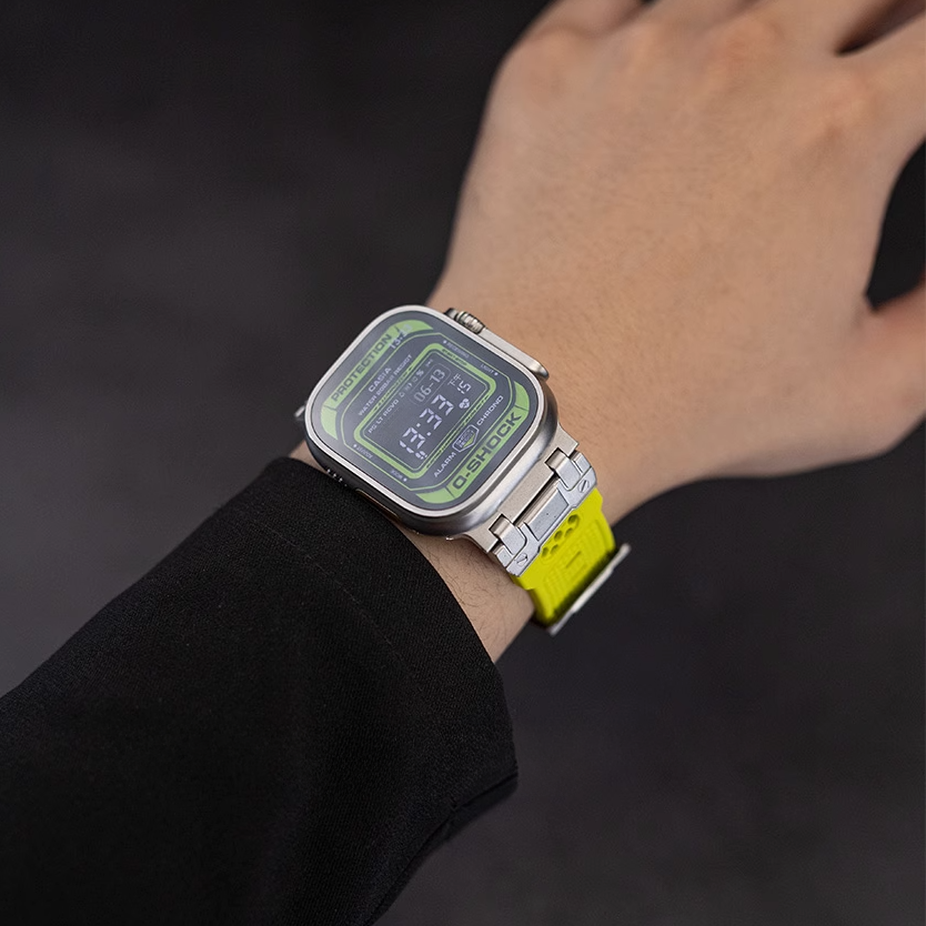 【男前デザイン】メカニカルタフシリコンバンド【アップルウォッチ】