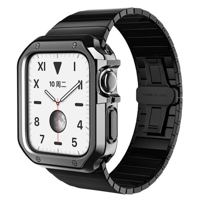 [3 colors available] Stainless steel band with case [Apple Watch]