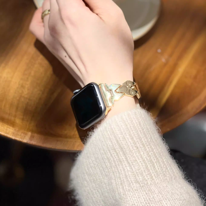 【モダン造形】ロンバスリンクメタルバンド【アップルウォッチ】