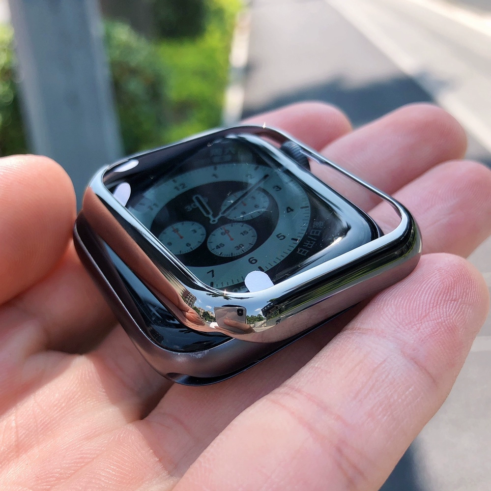 [Frame Type] Stainless Steel Protective Cover [Apple Watch]