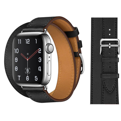 [10 colors available] Double loop leather strap [Apple Watch]