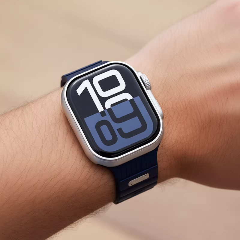 【選べる12色】スマートリブシリコンバンド【アップルウォッチ】