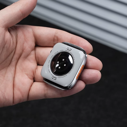 【ガラス付き両面保護】プレミアムメタルバンパーケース【アップルウォッチ】