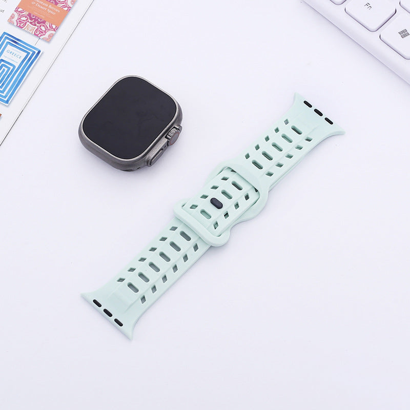 【太めで快適】エアホールマグシリコンバンド【アップルウォッチ】