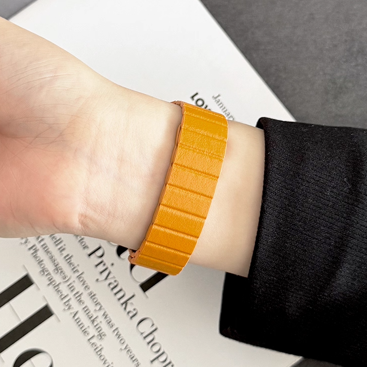 【スリムマグネット】マイクロファイバーレザーバンド【アップルウォッチ】