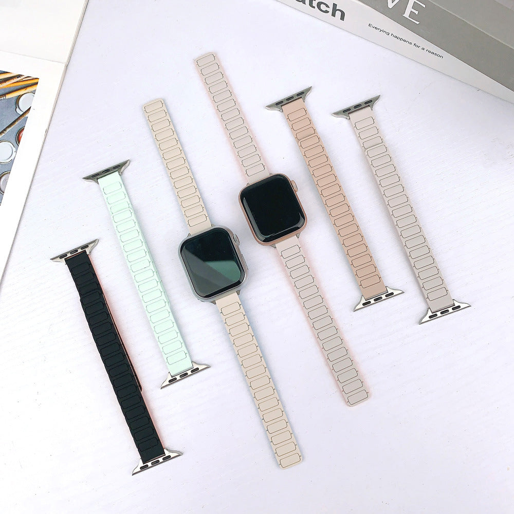 [Slim design] Slim magnetic silicone band [Apple Watch]