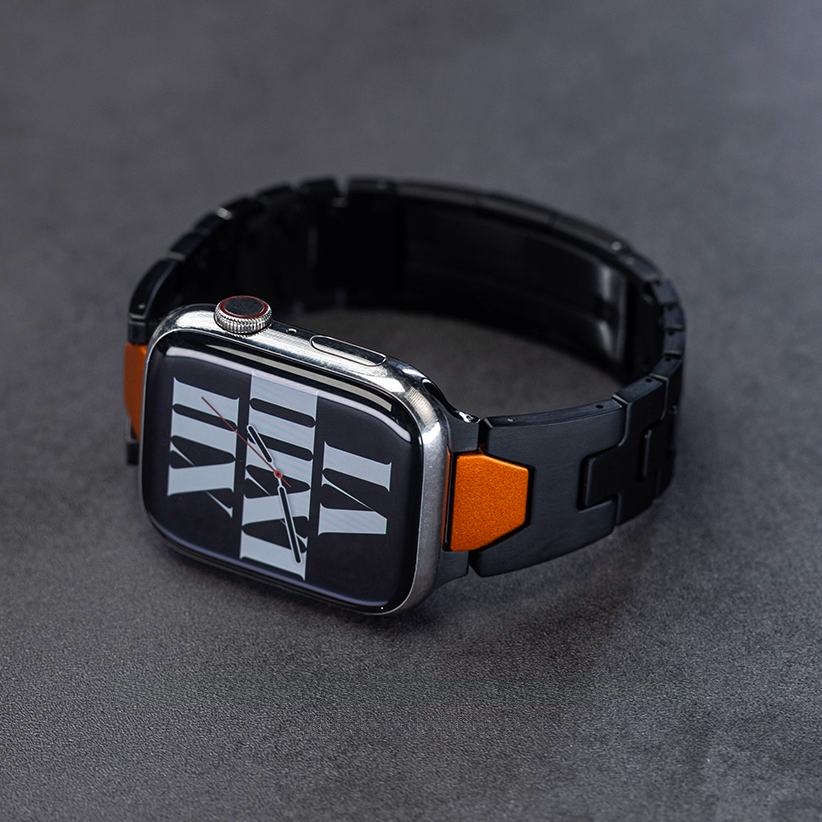 【最新デザイン】モダンカットステンレスバンド【アップルウォッチ】