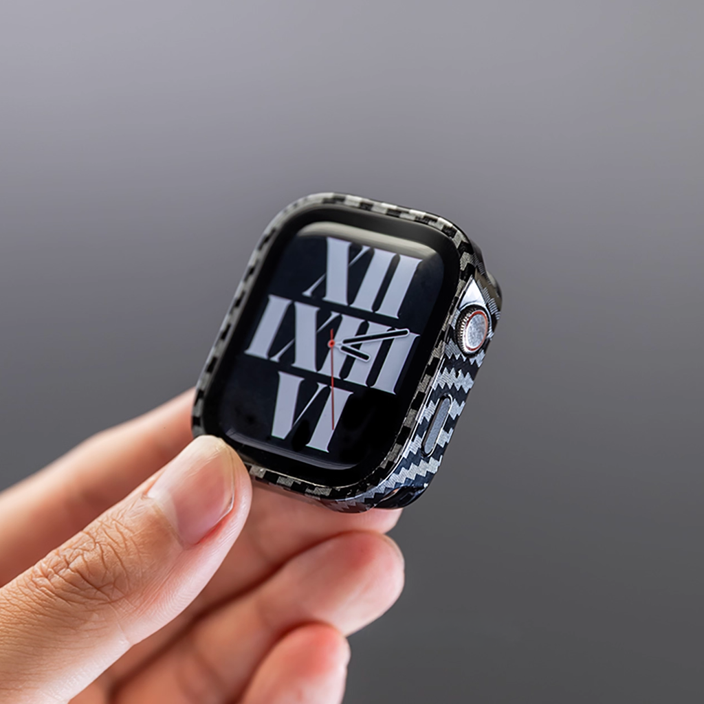 [Double-sided protection with glass] Full-coverage pattern case [Apple Watch]