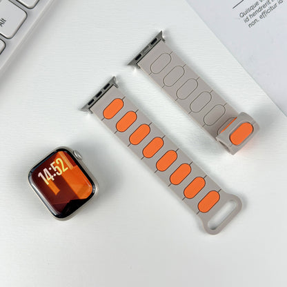 【立体バイカラー】パッドリンクシリコンバンド【アップルウォッチ】