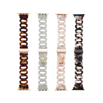 [7 colors available] Circle Link Resin Band [Apple Watch]