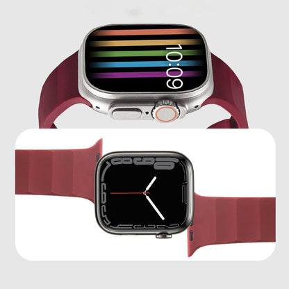 [15 colors available] Wavy solid silicone band [Apple Watch]