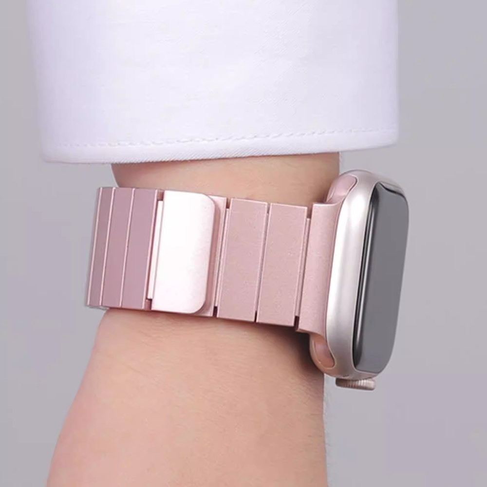 【磁力でスマート装着】マグネティックメタルバンド【アップルウォッチ】