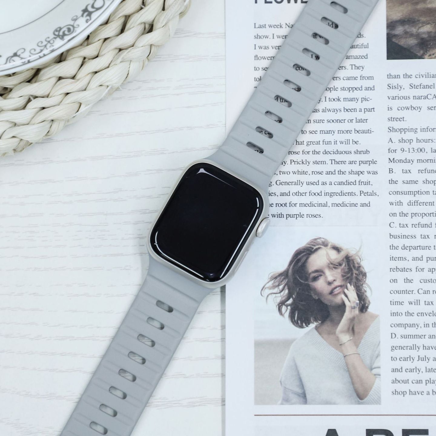 【磁力で快適フィット】ダブルロックマグネットバンド【アップルウォッチ】