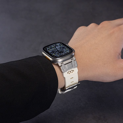 【男前デザイン】メカニカルタフシリコンバンド【アップルウォッチ】