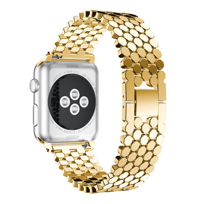 [4 colors available] Honeycomb chain steel band [Apple Watch]