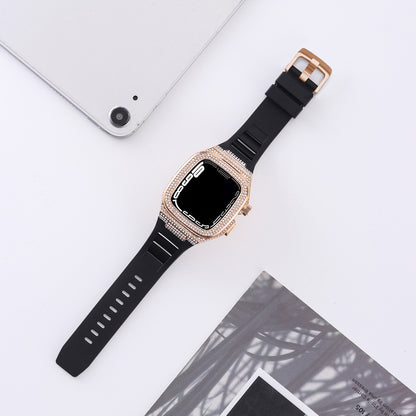 [6 colors available with integrated case] Luxury metal band [Apple Watch]