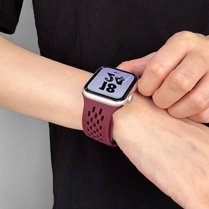 【選べる14色】スポーツメッシュシリコンバンド【アップルウォッチ】