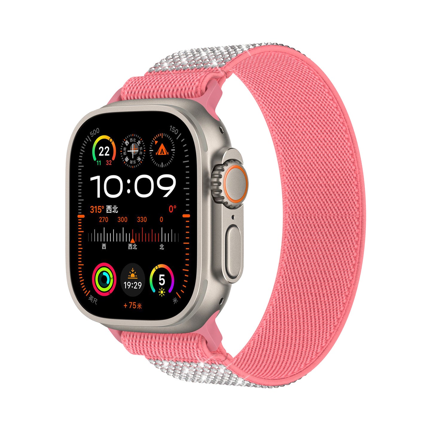 [5 colors available] Glitter mesh nylon band [Apple Watch]