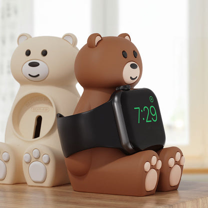 [3 colors available] Bear Apple Watch charging stand [Apple Watch]