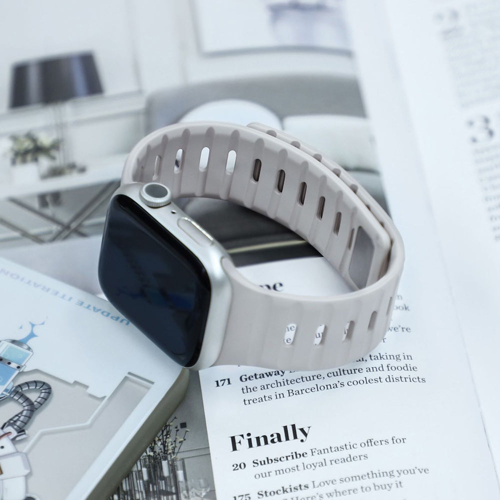 【磁力で快適フィット】ダブルロックマグネットバンド【アップルウォッチ】