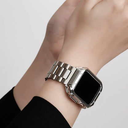 [Case integrated] Stainless steel band with shell cover [Apple Watch]