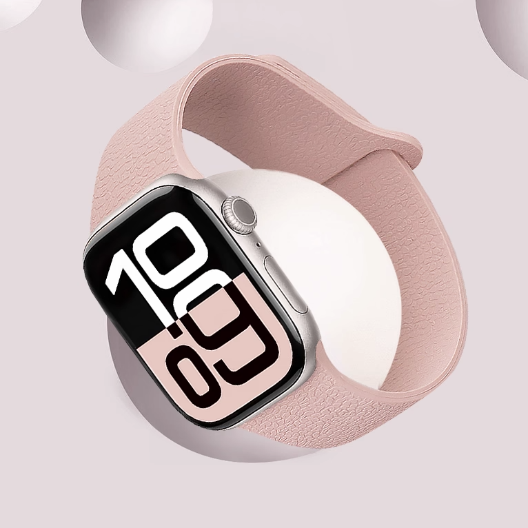 【独特な質感】ロックテクスチャシリコンバンド【アップルウォッチ】